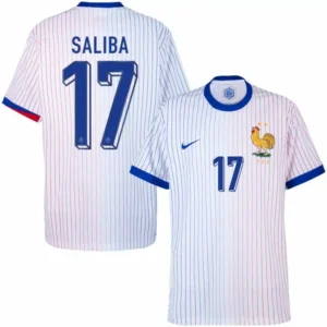 France Away Saliba 17 Shirt 2024-2025 Fan Size:S-2XL Non-Customize