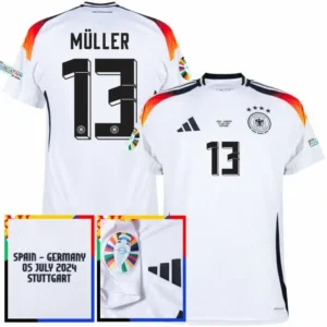 Germany Home Müller 13 Shirt 2024 Fan Size:S-2XL Non-Customize