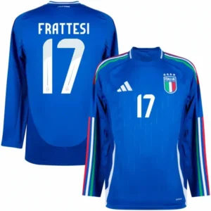 Italy Natio Home Long sleeve  Frattesi 17 Shirt 2024-2025 Fan Size：S-2XL Non-Customize