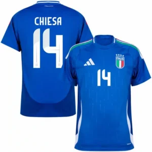 Italy Natio Home Chiesa 14 Shirt 2024-2025 Fan Size:S-2XL Non-Customize