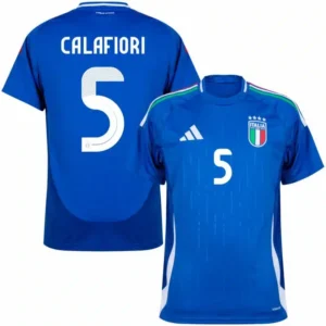 Italy Natio Home Calafiori 5 Shirt 2024-2025 Fan Size:S-2XL Non-Customize