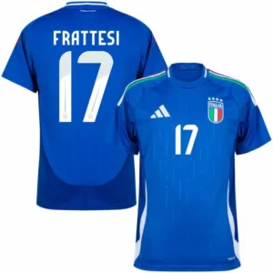 Italy Natio Home Frattesi 17 Shirt 2024-2025 Fan Size:S-2XL Non-Customize