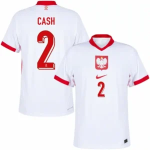 Poland Nation Home Cash 2 Shirt Euro 2024-2025 Fan / Player version Size:S-2XL Non-Customize