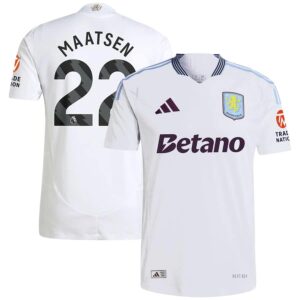 MAATSEN #22 Aston Villa Away Jersey Player Version 2024-25