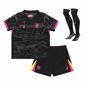 Kids Chelsea Custom Third Away Full Soccer Kits 2024-25