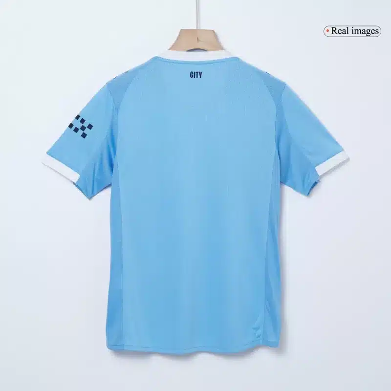Manchester City Home Authentic Soccer Jersey 2025/26 with Blue available at gogoalshop