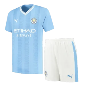 Manchester City 2023/24 Home Jersey Kit(Shirt+Shorts)