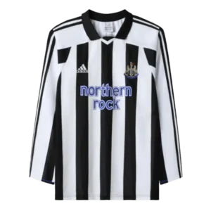Newcastle United Retro Long Sleeve Jersey Home 2003-04