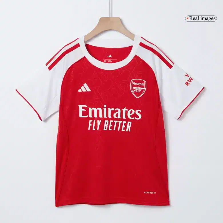 Kids Arsenal Custom Home Soccer Kits 2025/26 - bestsoccerstore