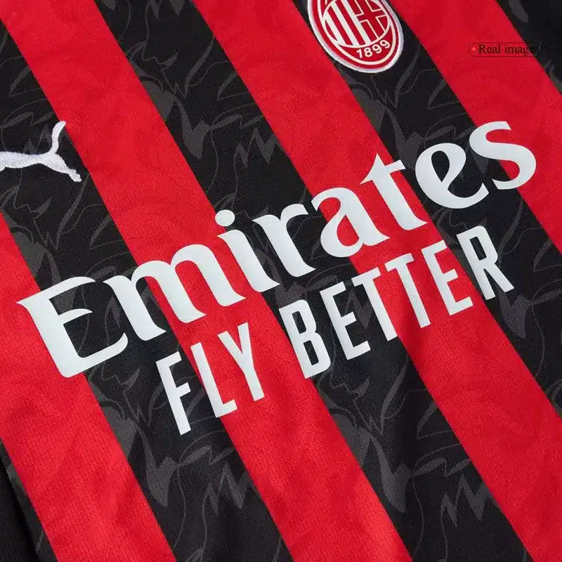AC Milan Home Soccer Jersey 2025/26 with Red&Black available at gogoalshop