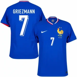 France Home Griezmann 7 Shirt 2024-2025 Player version Size：S-2XL Non-Customize