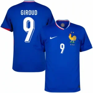 France Home Giroud 9 Shirt 2024-2025 Player version Size:S-2XL Non-Customize