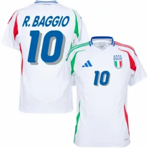 Italy Natio Away R.Baggio 10 Shirt 2024-2025 Player version Size：S-2XL Non-Customize