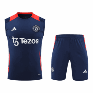 Manchester United Pre-Match Soccer Jersey Vest Kit(Jersey+Shorts) 2024-25