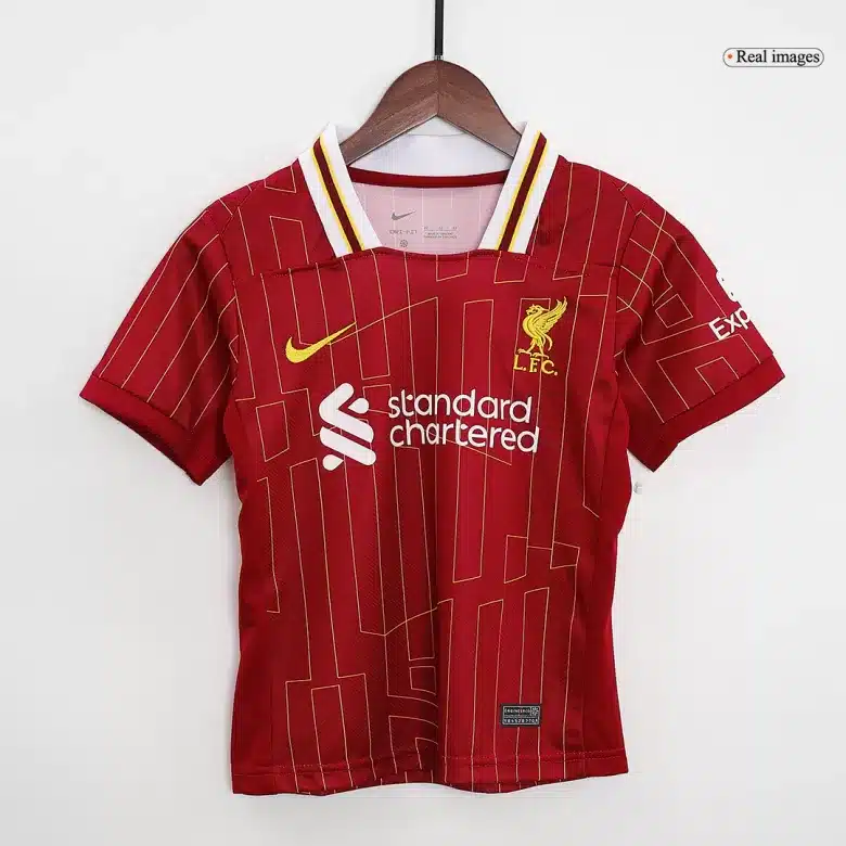 Kids Liverpool Custom Home Full Soccer Kits2024/25 - bestsoccerstore