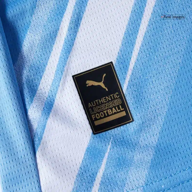 Manchester City Home Kids Soccer Jerseys Kit 2025/26 with Blue available at gogoalshop