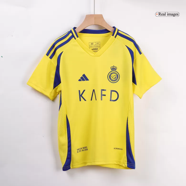 Kids Al Nassr Custom Home Full Soccer Kits2024/25 - bestsoccerstore