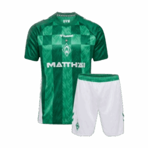 24-25 Werder Bremen Home Kids Kit Soccer Jerseys
