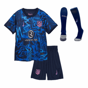 Kids Nike Atletico Madrid Custom Third Away Full Soccer Kits 2024-25