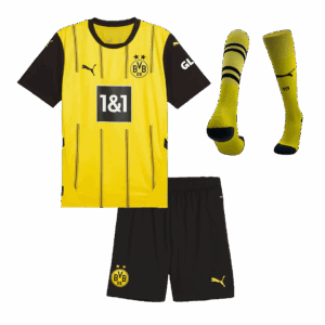 Kids Borussia Dortmund Custom Home Full Soccer Kits 2024-25