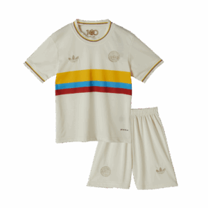 Colombia 24-25 Nation 100th Anniversary Special Edition Kids Kits White Jersey