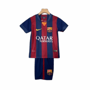 Barcelona Home 2014-15 Retro Kids Kits Jersey+Shorts