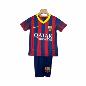 Barcelona 13-14 Home Retro Kids Kits Children Shirt Cheap Jersey