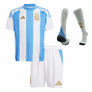 Kids Argentina Custom Home Full Soccer Kits 2024