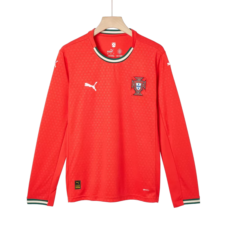 Portugal Long Sleeve Jersey Home Football Shirt 2025 - bestsoccerstore